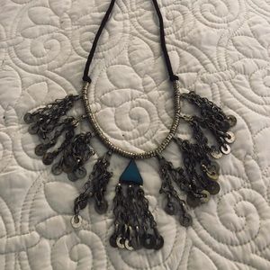 Handmade antique brass necklace